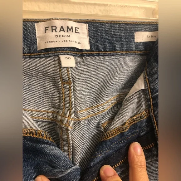 Le Boy Wide Release Hem Jeans in Klinedale - Picture 5 of 10